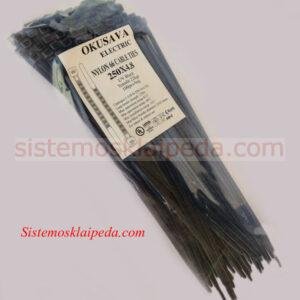 Plastikiniai tvirtinimo dirželiai 100 vnt